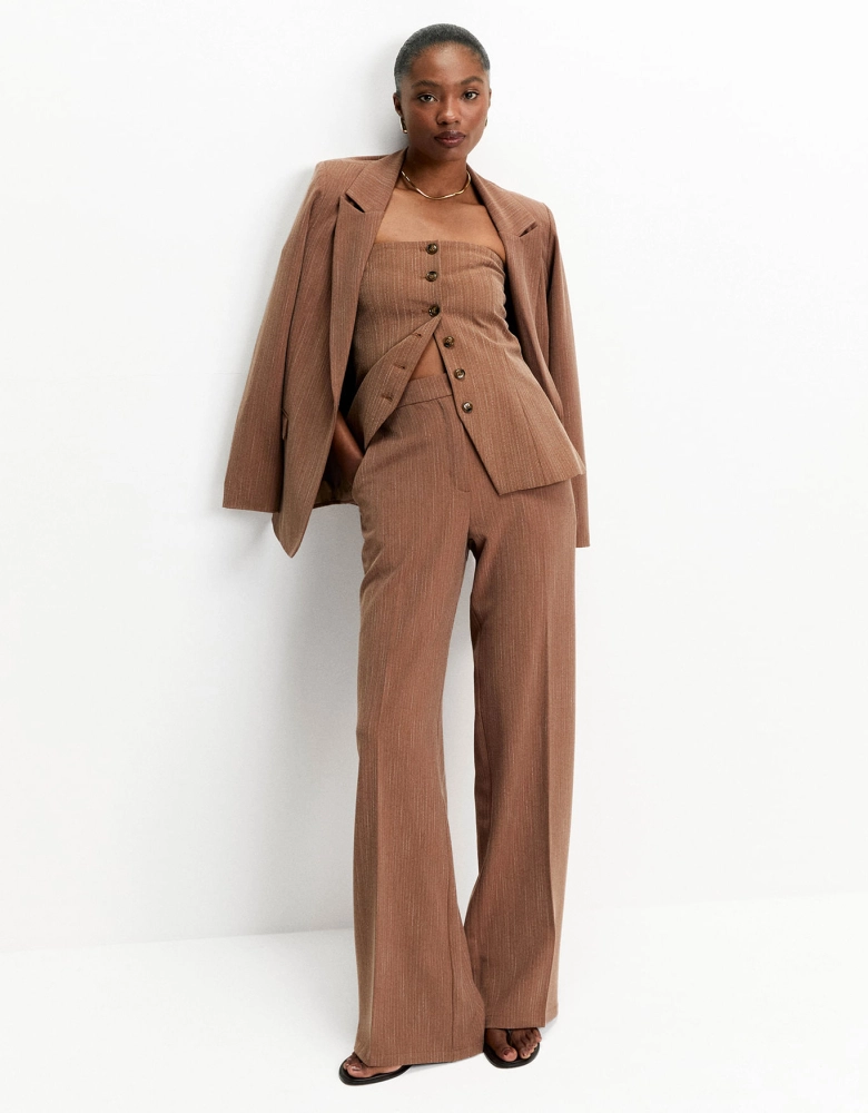 Conjunto Fem Ml Blazer/Colete/Calça Shoulder