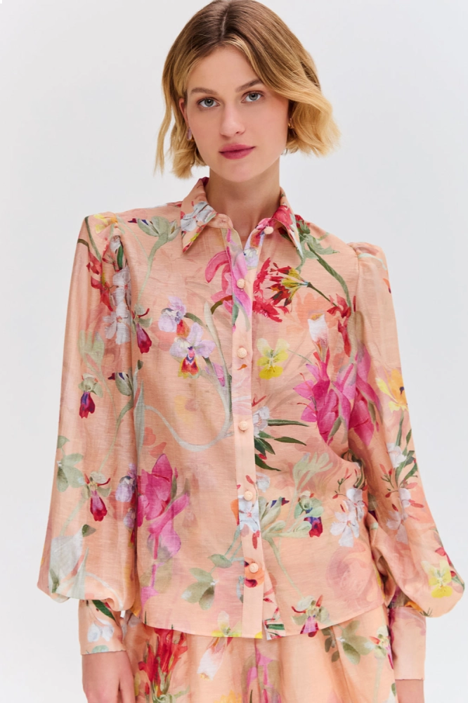 Conjunto Ml Camisa e Short Estação Flores Patbo