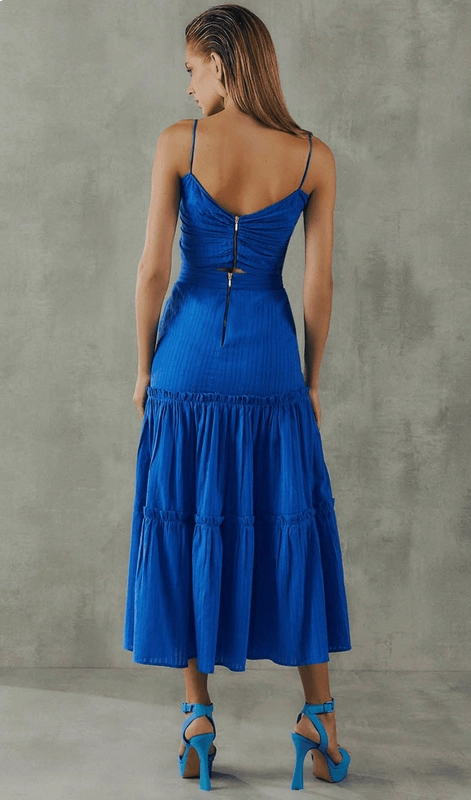 Conjunto Saia Evasê Top Franzido Skazi