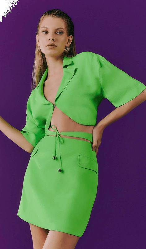 Conjunto Verde Neon Skazi