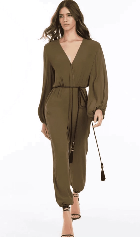 Macacão de Crepe Longo