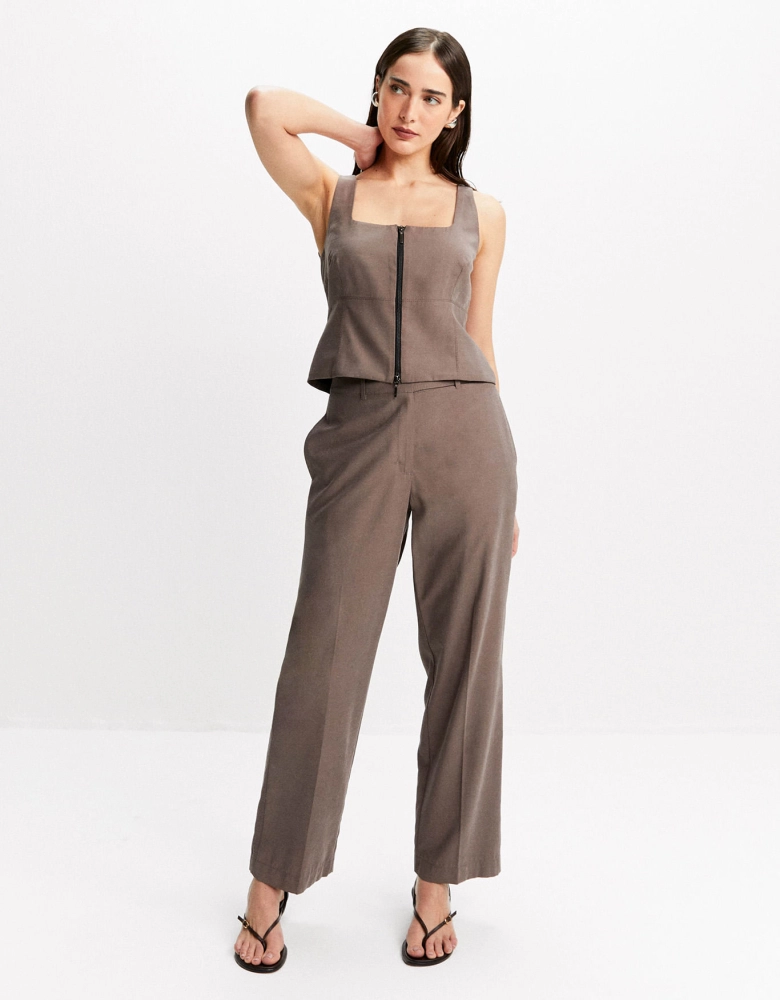 Regata Alfaiatada Com Ziper Shoulder