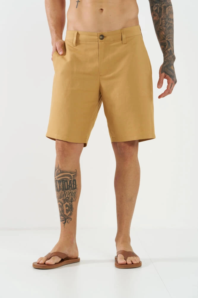 BERMUDA DE LINHO COLCCI