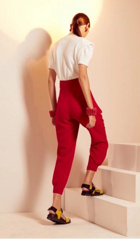 Blusa Cropped Tricot Manga Puff Skazi