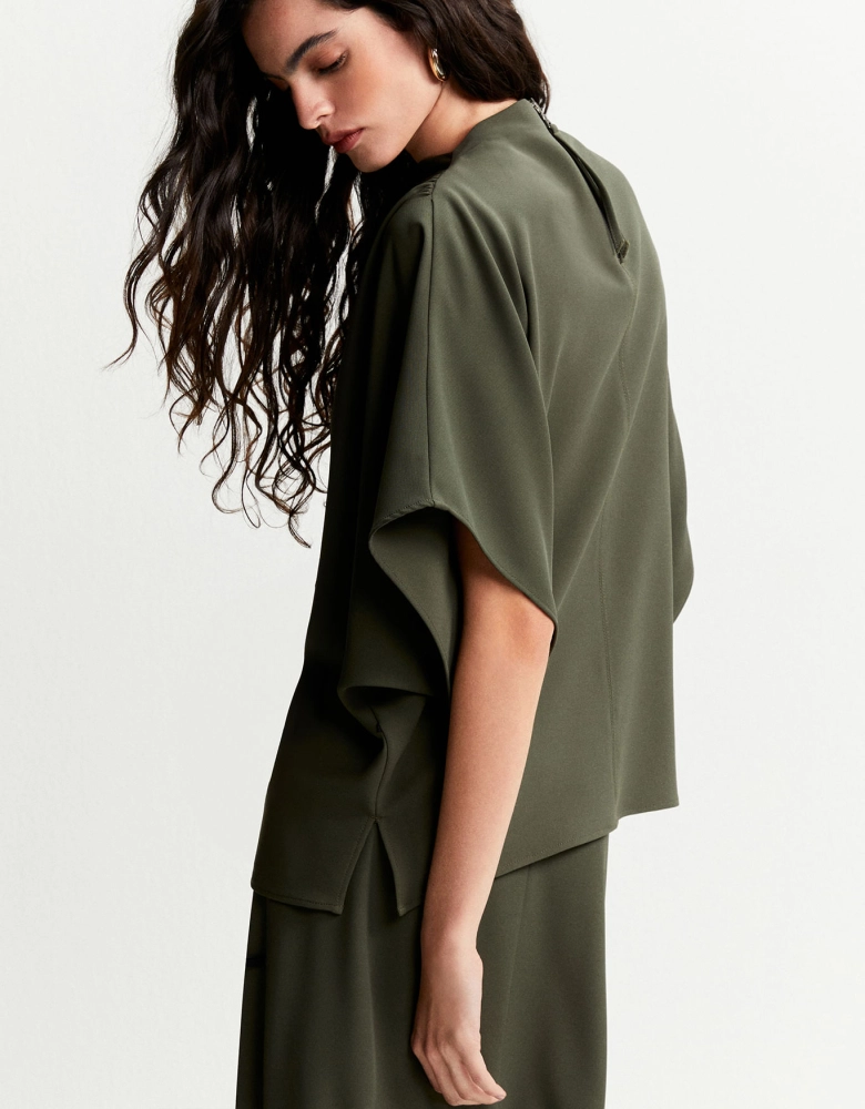 Blusa Feminina Ampla Franzida 