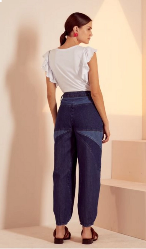 Blusa Feminina Pregas Estampada Skazi