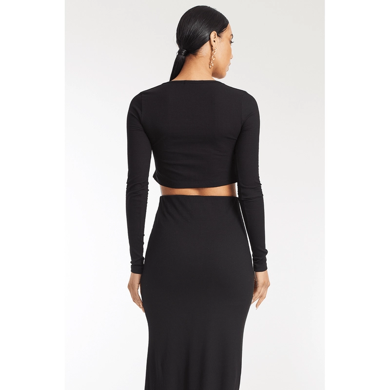 Blusa Manga Longa Coração Strass All