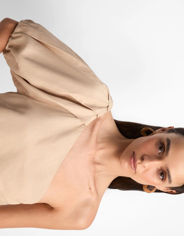 Blusa Pregas Assimétrica shoulder