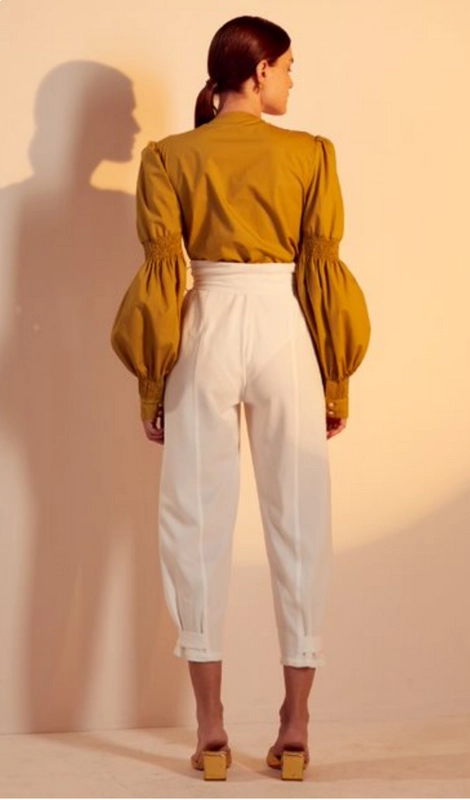 Body manga longa lastex