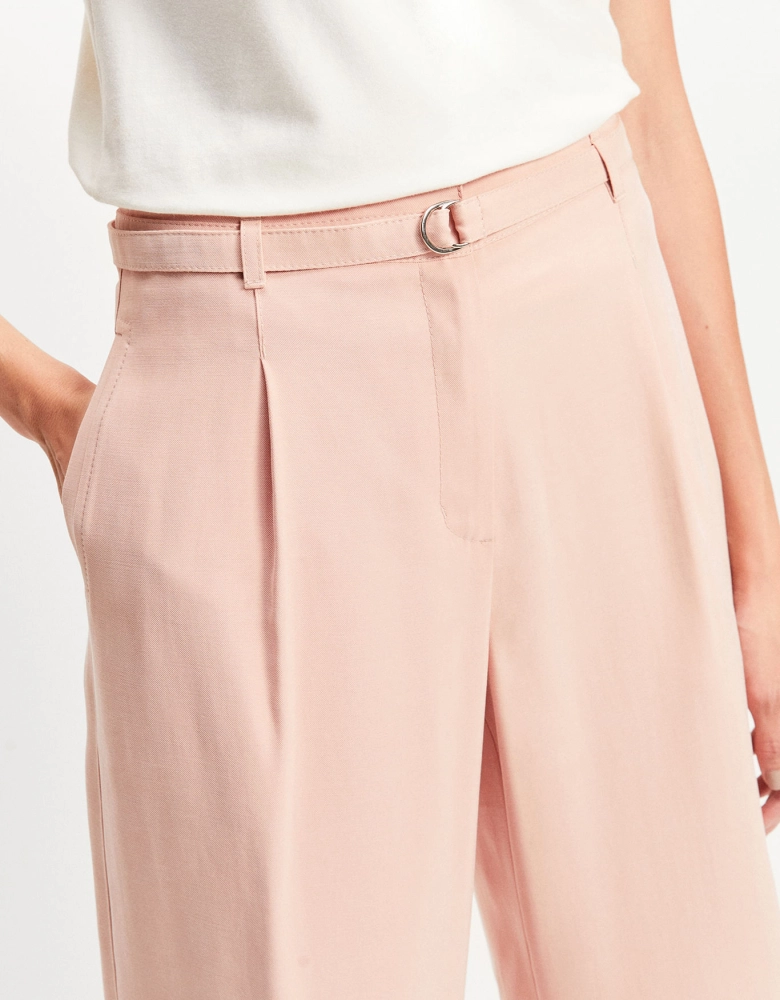 Calça baggy com pregas