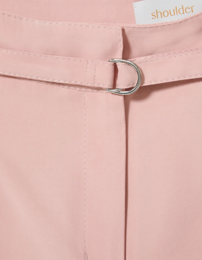 Calça baggy com pregas