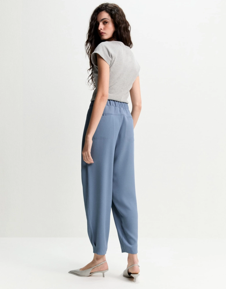 Calça Baggy Pregas Shoulder