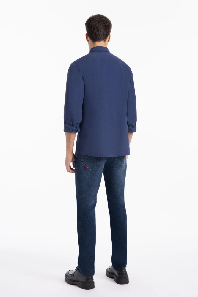 CALÇA FIRST BLUE SLIM LAV.ESCURO