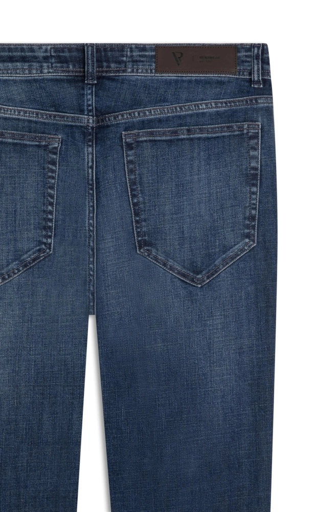 Calça Jeans Visco Denim Elastic Slim 5 Pockets Lavagem Alta