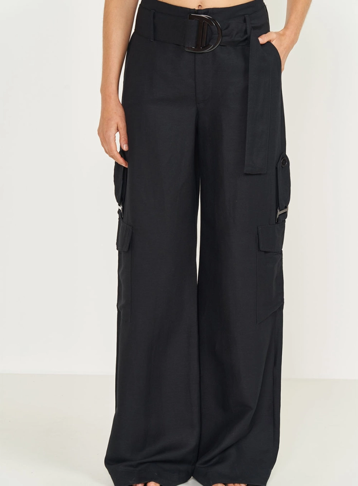 CALÇA LINHO COM CINTO