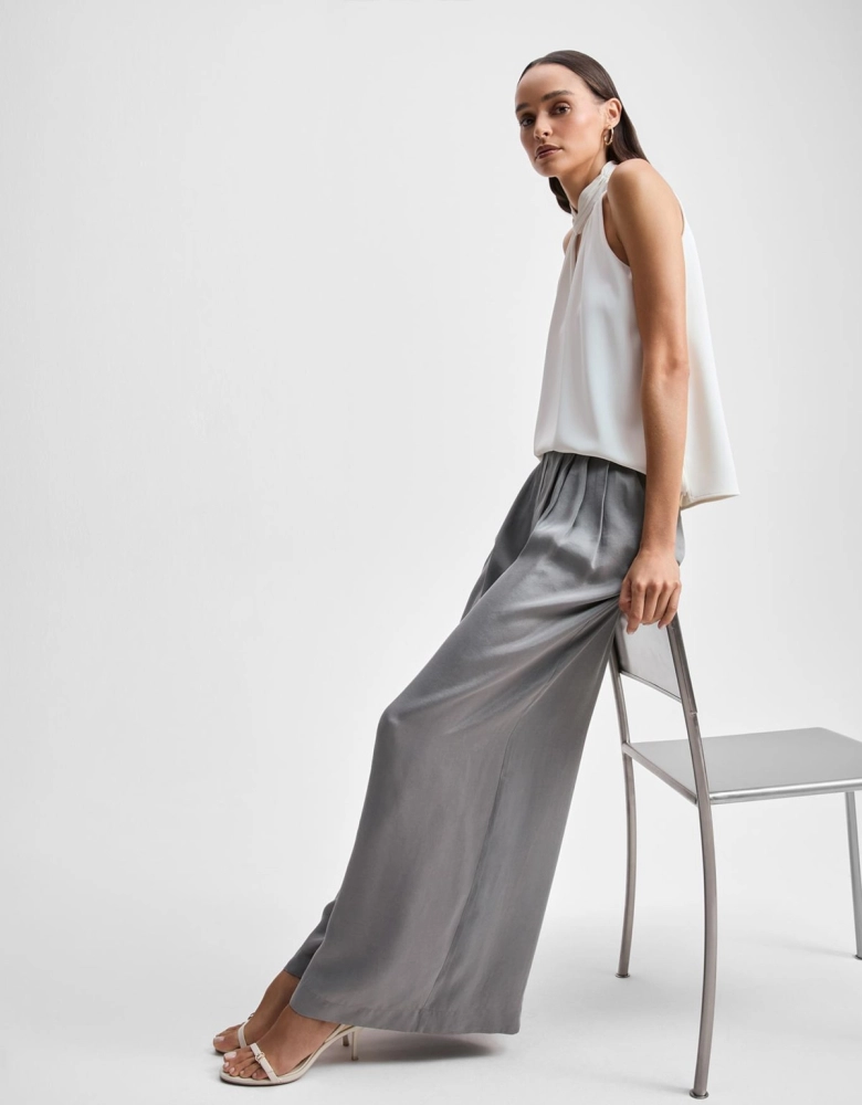 Calça Pantalona Cinza