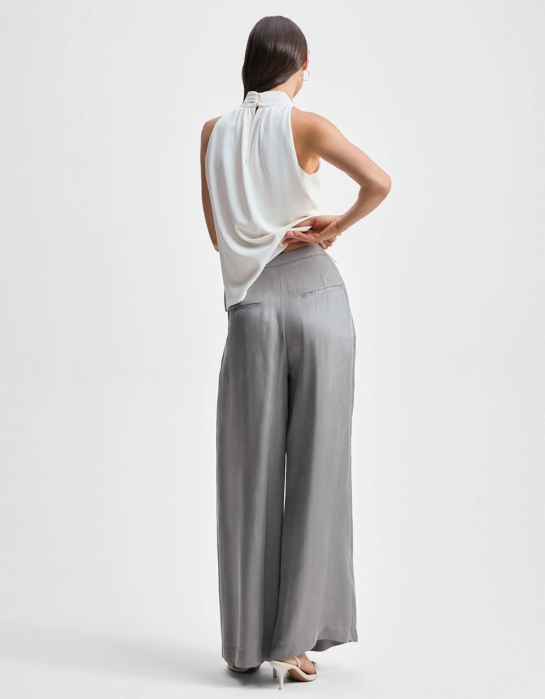 Calça Pantalona Cinza