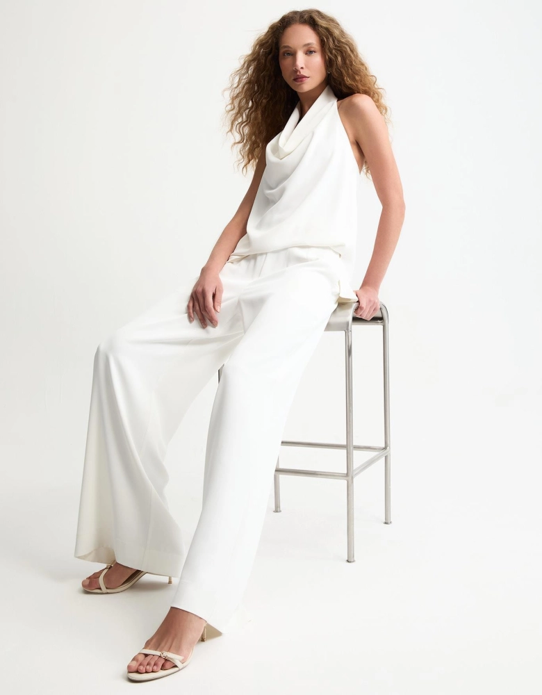 Calça Pantalona Com Pences shoulder