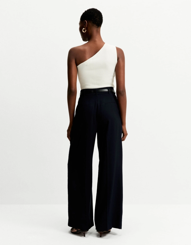 Calça pantalona pregas