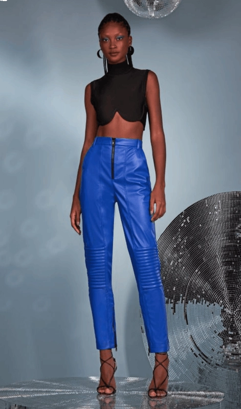 Calça Skinny Couro Skazi