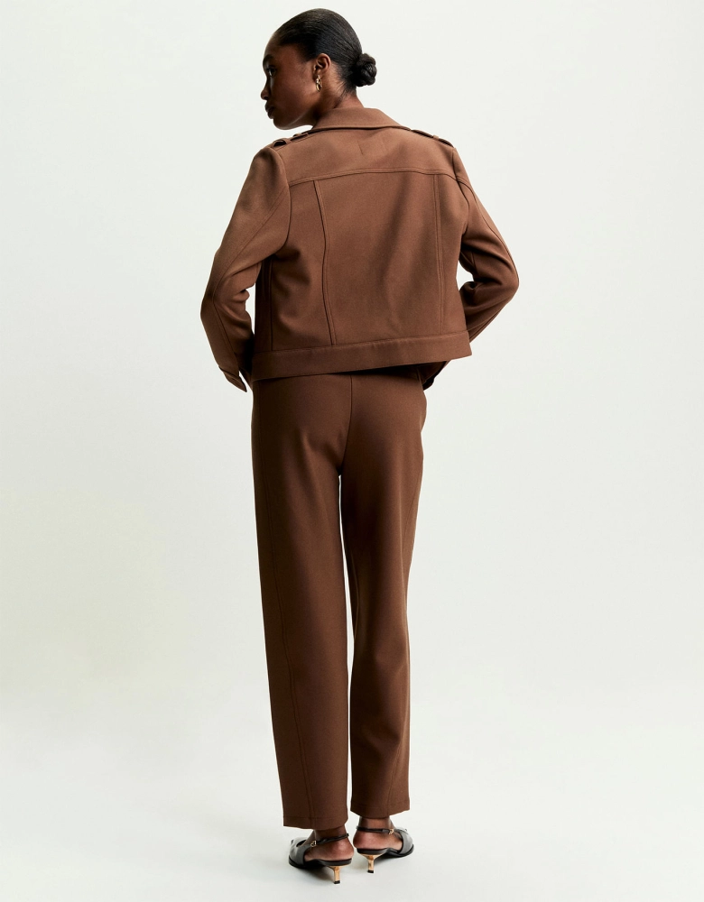 Calça Slim Recorte Alfaiataria Shoulder