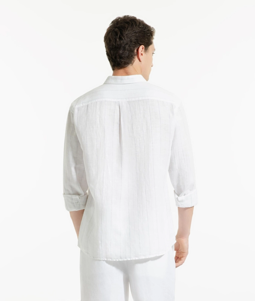 Camisa Linho Corsega Branco Laundry