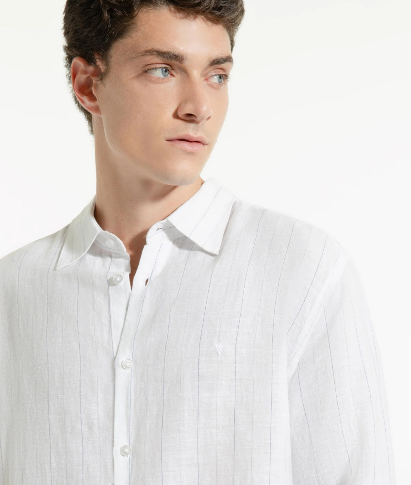 Camisa Linho Corsega Branco Laundry