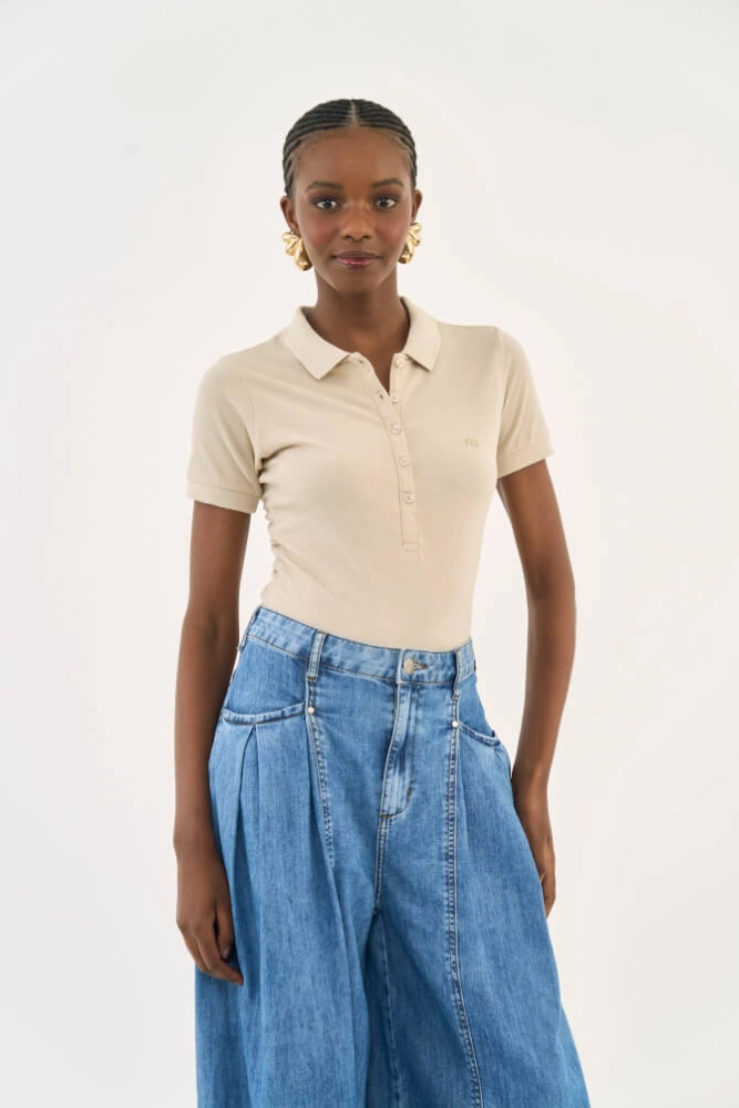 camisa polo feminina colcci