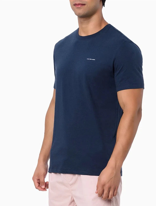 Camiseta Algodão Básica Estampa logo Minimalista Calvin Klein