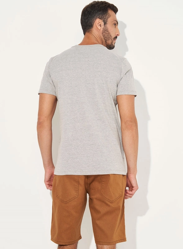 Camiseta Manga Curta Com Logo Bordado Colcci