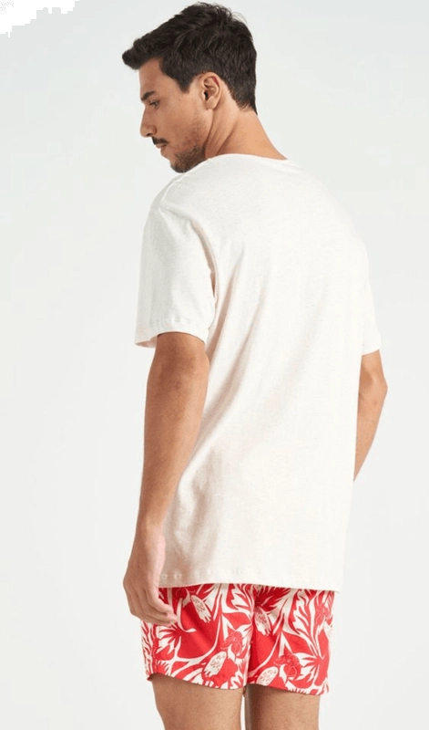 Camiseta Manga Curta Linho Colcci