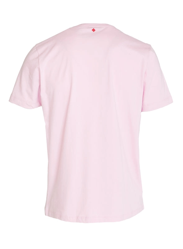 Camiseta Masculina Slim Algodão Rosa Forum