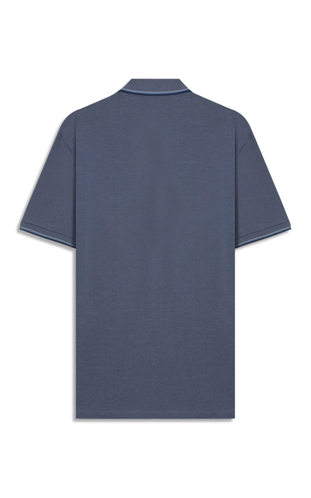 CAMISETA PIQUET MELANGE EASA FRISO CLASSIC MC ELLUS