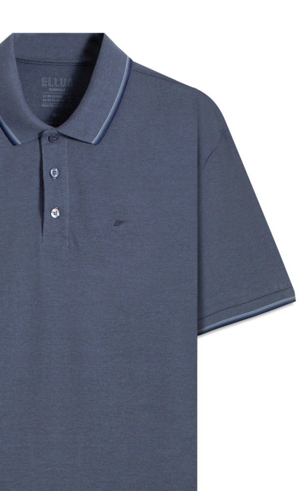 CAMISETA PIQUET MELANGE EASA FRISO CLASSIC MC ELLUS