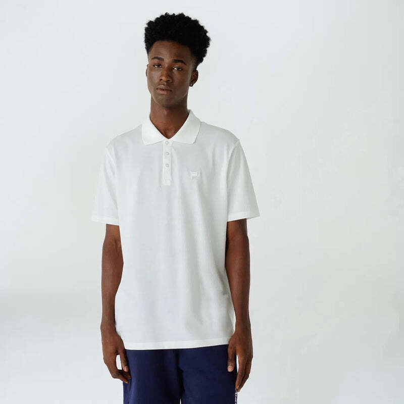 Camiseta Polo Basic Letter Masculina Fila