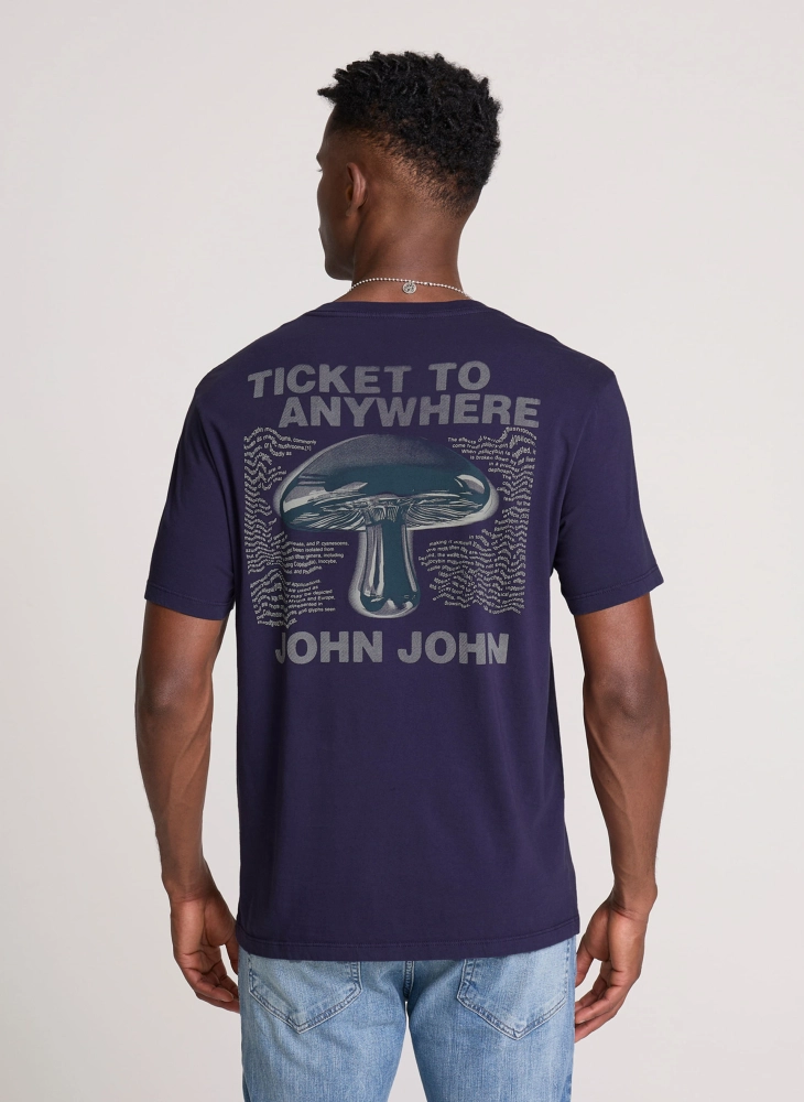 Camiseta Regular Fit Digital Mushroom