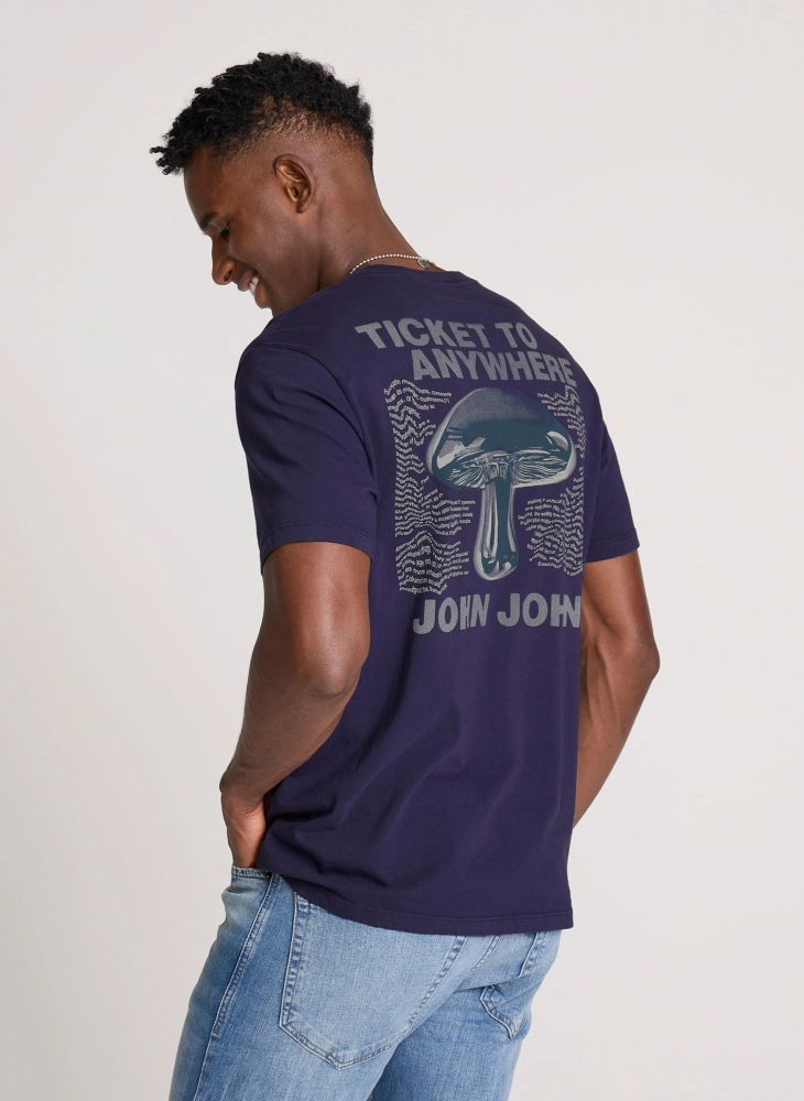 Camiseta Regular Fit Digital Mushroom