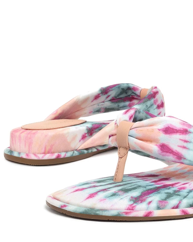 Chinelo Tie-Dye Tecido Tiras