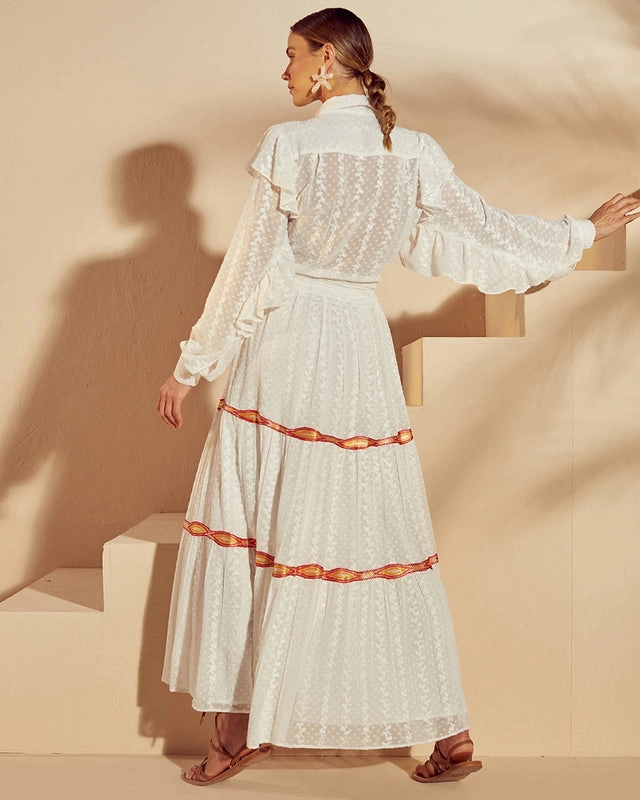 Conjunto Camisa Saia Longa