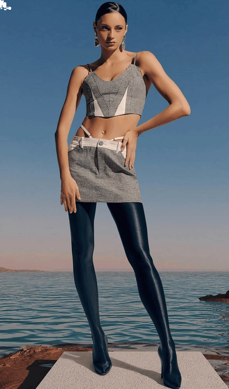 Conjunto Top e Saia S Club