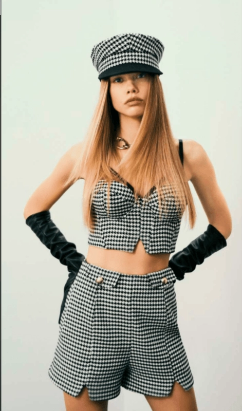 Conjunto Top e Shorts Jacquard S Club