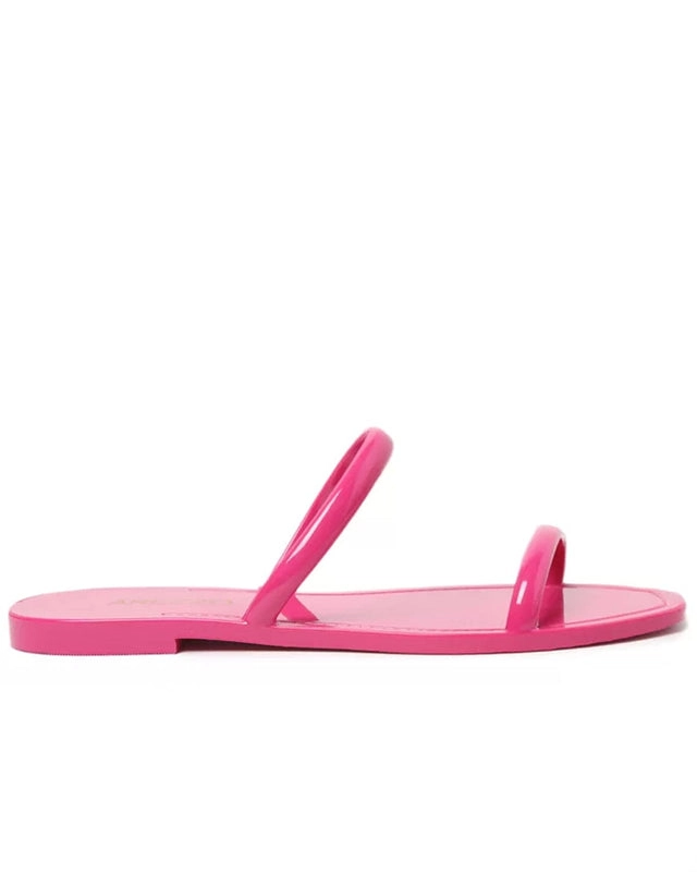 Kit Rasteira Rosa Brilho e Bag Transparente Brizza