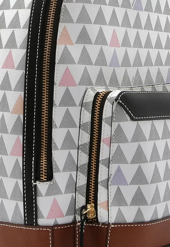 Mochila New Triangle Lucy Branca Schutz