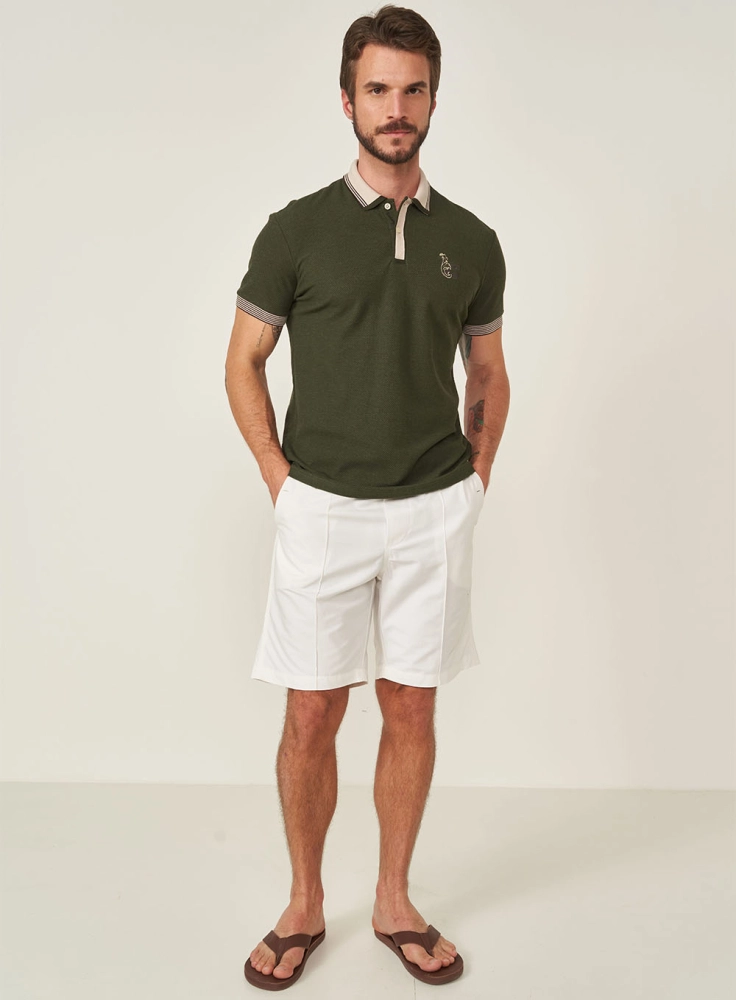 Polo Gola Contraste Brasil colcci