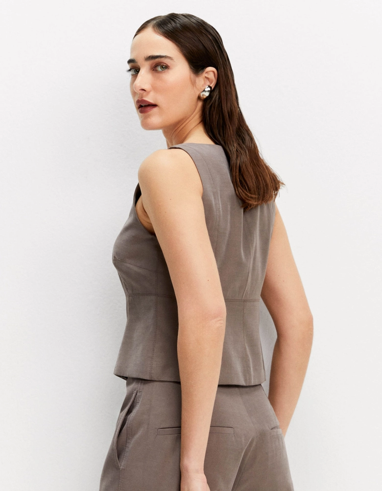 Regata Alfaiatada Com Ziper Shoulder