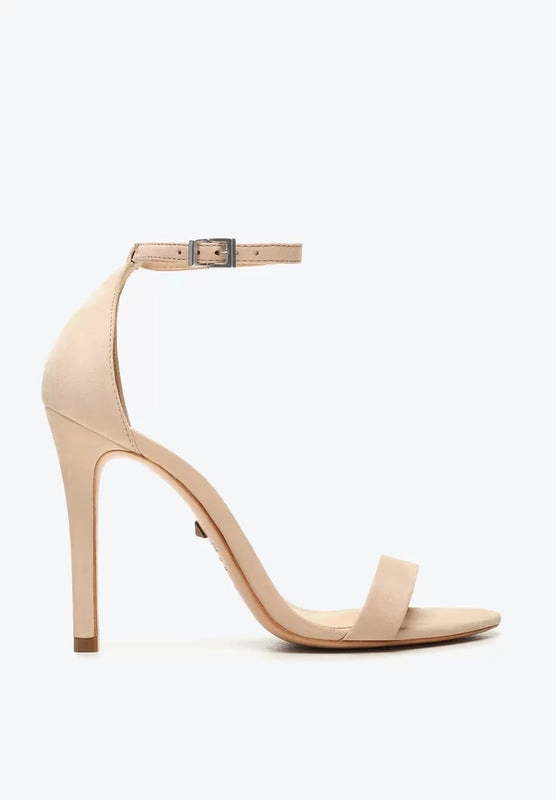 Sandália Gisele Salto Alto Amendoado Schutz