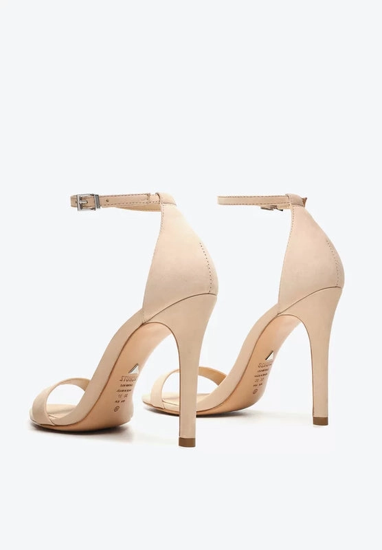 Sandália Gisele Salto Alto Amendoado Schutz