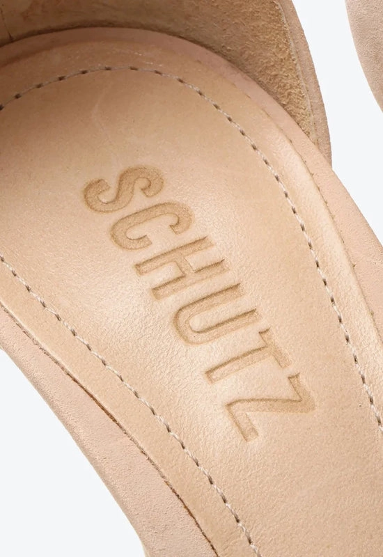 Sandália Gisele Salto Alto Amendoado Schutz