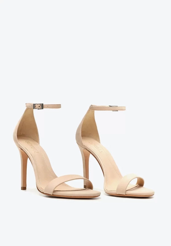 Sandália Gisele Salto Alto Amendoado Schutz