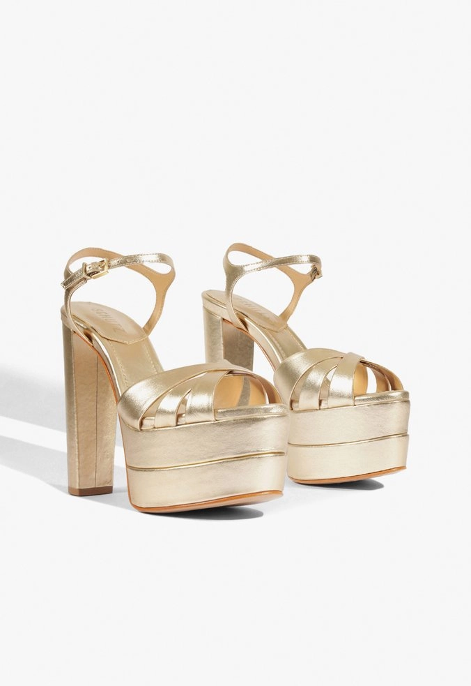 Sandália Keefa High Couro schutz